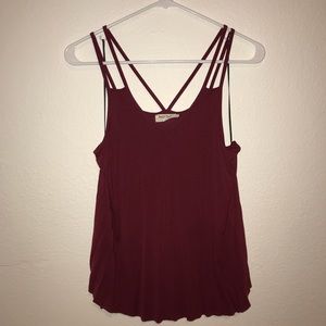 💃🏻 CUTE CASUAL BURGUNDY TANK TOP 💃🏻
